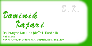 dominik kajari business card